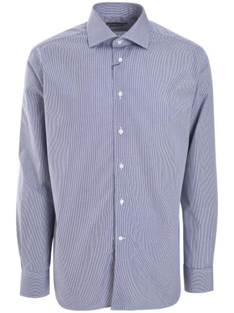 mini-checked shirt by CORNELIANI