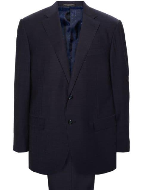 notched-lapels single-breasted suit by CORNELIANI