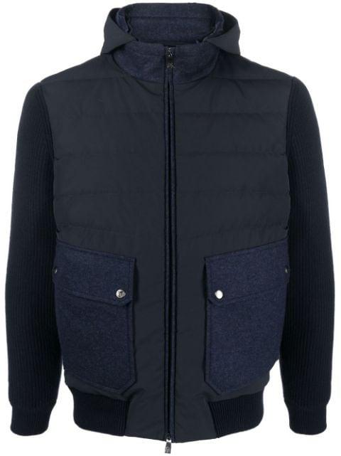 padded zipped-up jacket by CORNELIANI