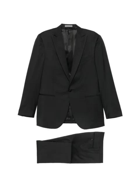 peak-lapel virgin-wool suit by CORNELIANI