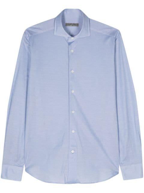 piqué-weave shirt by CORNELIANI