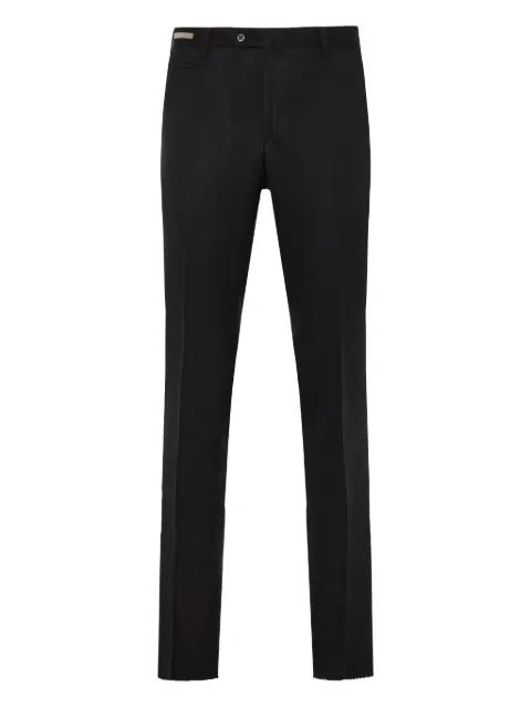 raw-edge wool trousers by CORNELIANI