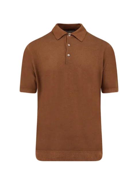 ribbed polo shirt by CORNELIANI