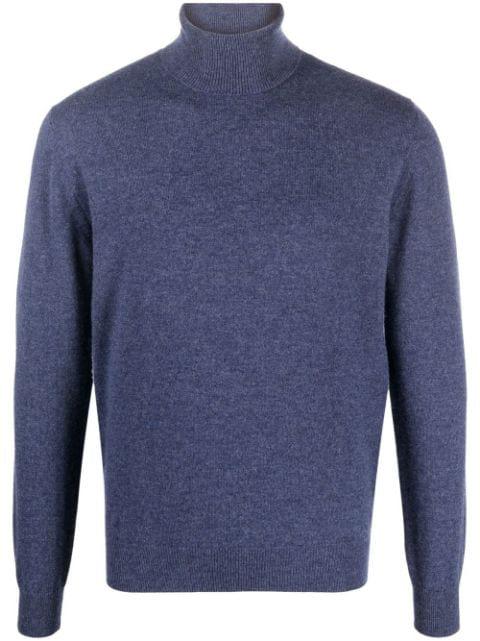 roll neck cashmere jumper by CORNELIANI