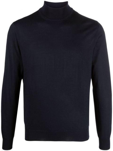 roll neck knit jumper by CORNELIANI
