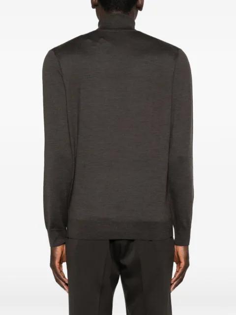 roll neck patterned sweater by CORNELIANI