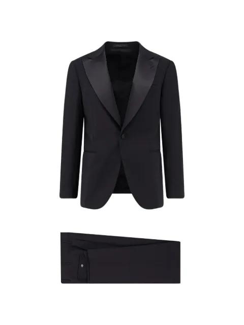 satin lapel single-breasted suit by CORNELIANI