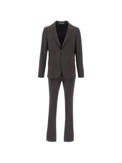 single-breasted peak-lapel suit by CORNELIANI