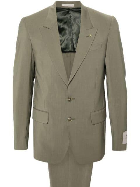 single-breasted virgin wool-blend suit by CORNELIANI