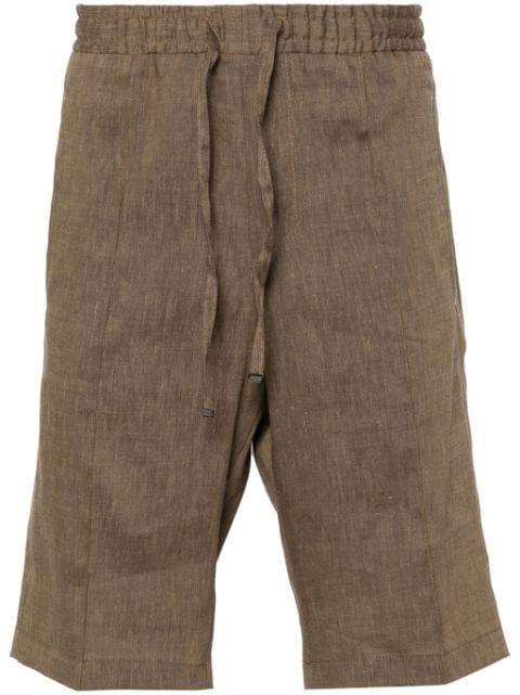 slub-texture shorts by CORNELIANI