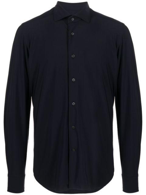 spread-collar button-up shirt by CORNELIANI
