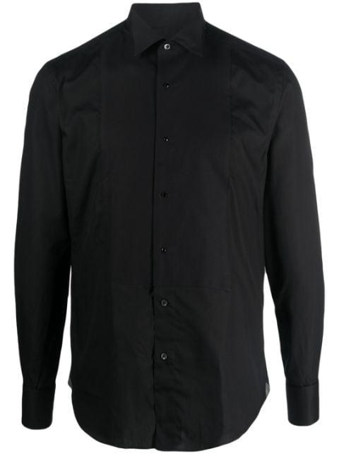 spread-collar cotton shirt by CORNELIANI