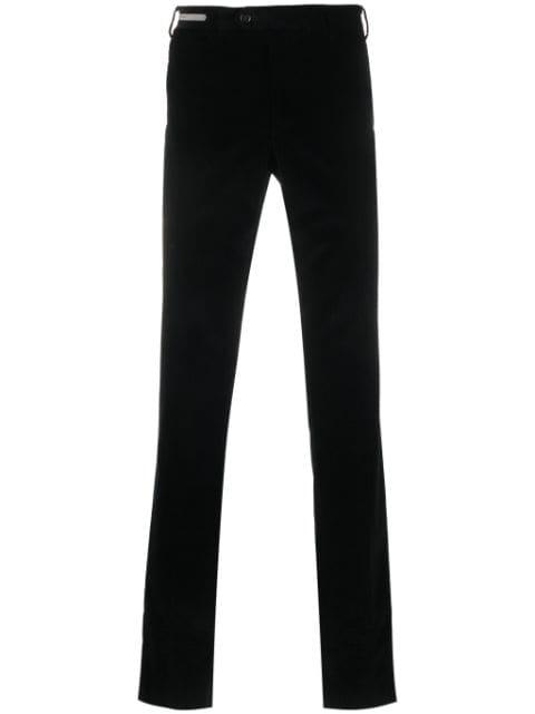 straight-leg cotton-blend trousers by CORNELIANI