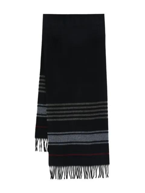 striped fringed scarf by CORNELIANI