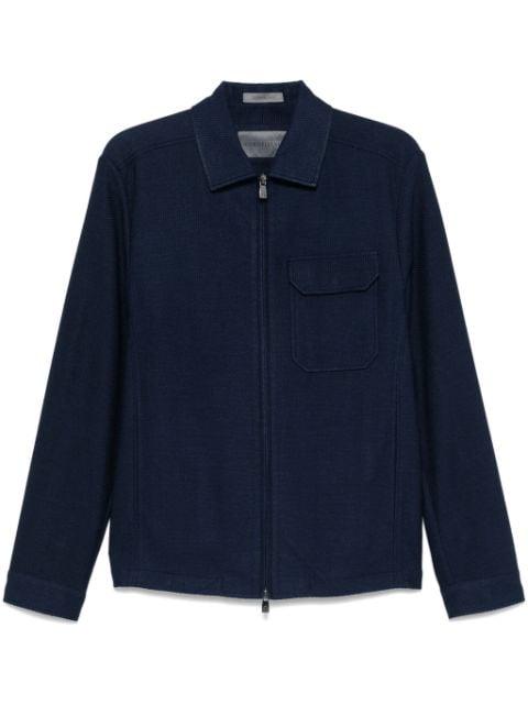 textured shirt jacket by CORNELIANI