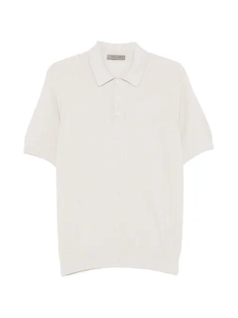 waffle-knit polo shirt by CORNELIANI