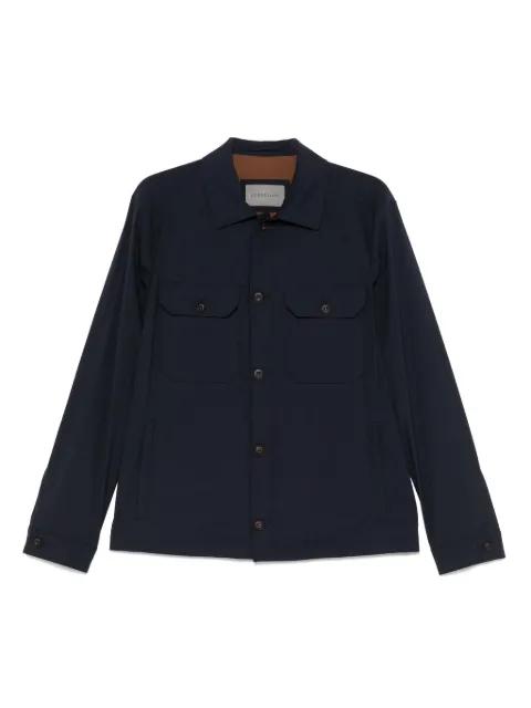 wool shirt jacket by CORNELIANI