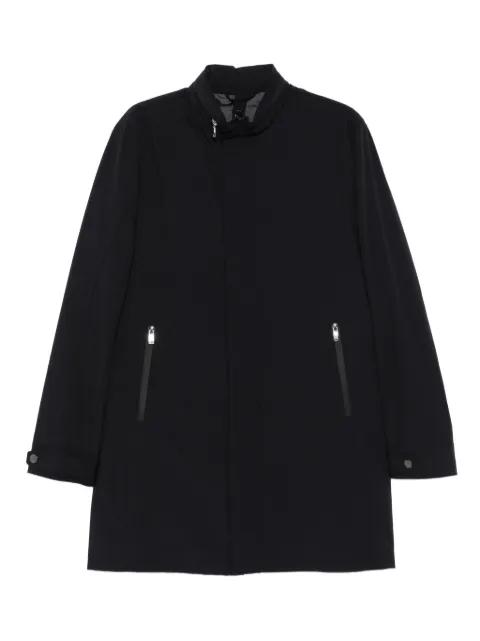 zip-fastening high-neck coat by CORNELIANI