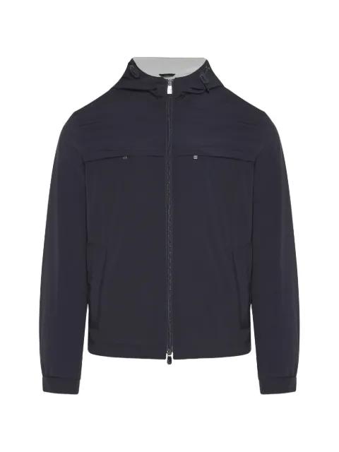 zip-pocket hoodied jacket by CORNELIANI