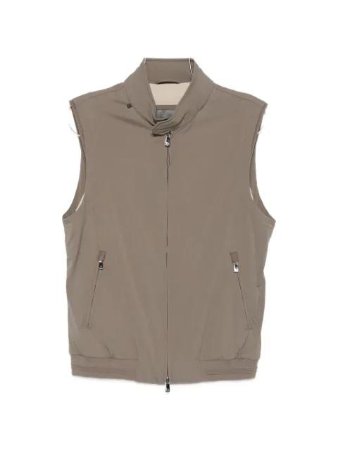 zip sleeveless gilet by CORNELIANI