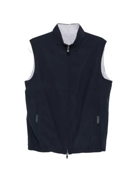zip-up gilet by CORNELIANI