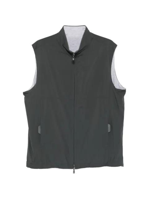 zip-up sleeveless gilet by CORNELIANI