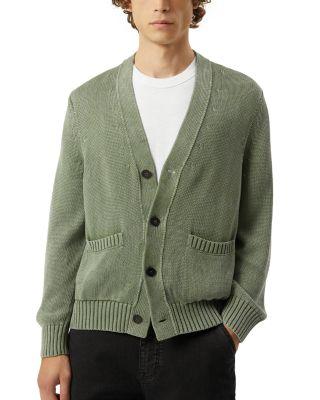 Acid Wash Cardigan Sweater by CORRIDOR