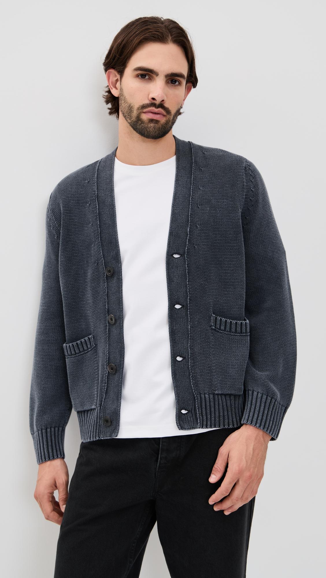 Acid Wash Cardigan by CORRIDOR