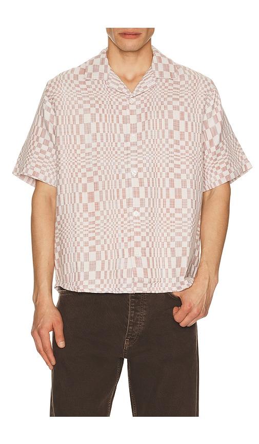 Corridor High Focus Short Sleeve Shirt in Beige,Purple by CORRIDOR