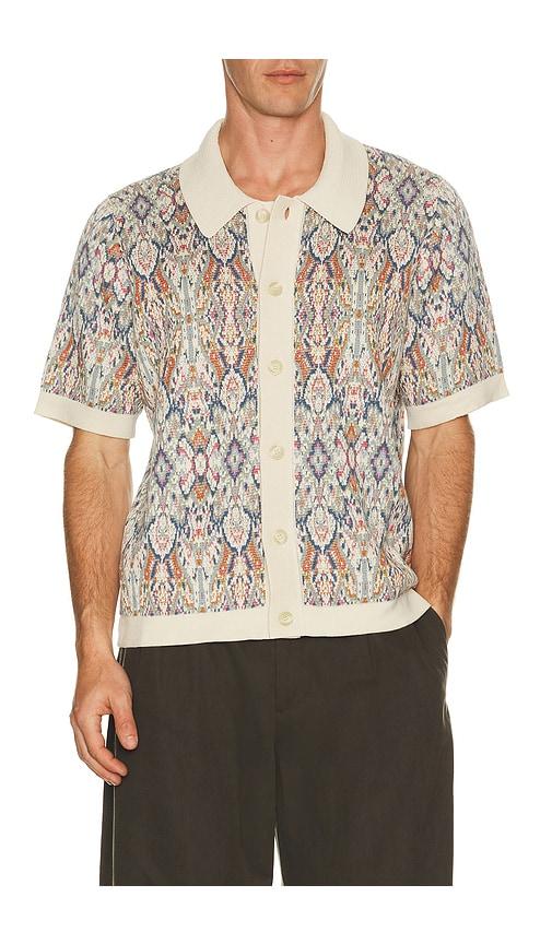 Corridor Trance Knit Shirt in Nude by CORRIDOR