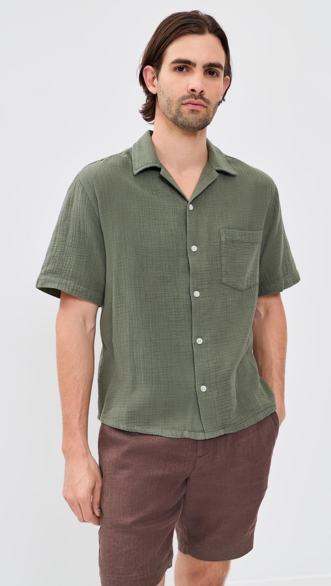 Double Cloth Short Sleeve Top by CORRIDOR