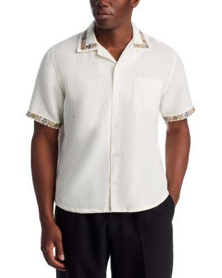 Harmony Embroidered Short Sleeve Shirt by CORRIDOR