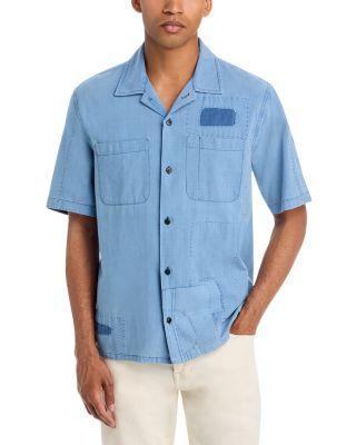 Patchwork Short Sleeve Shirt by CORRIDOR