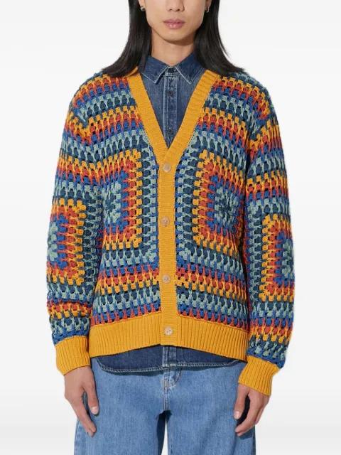 patterned cardigan by CORRIDOR