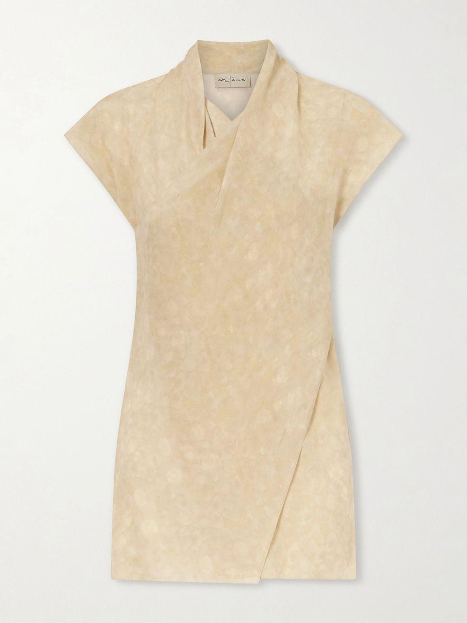 Cassiopea silk-crepe blouse by CORTANA