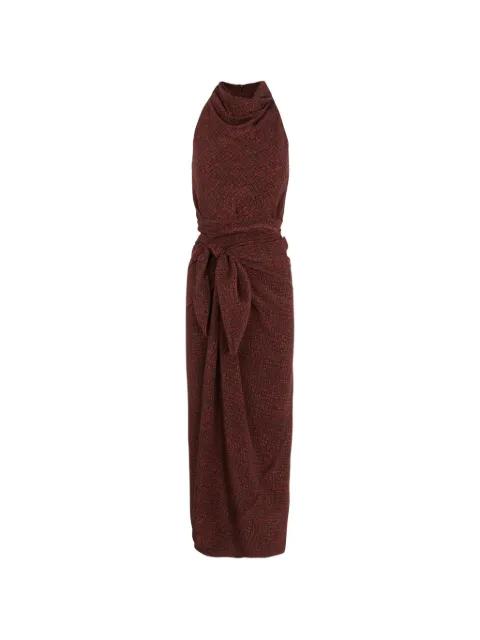 Corallo printed silk dress by CORTANA