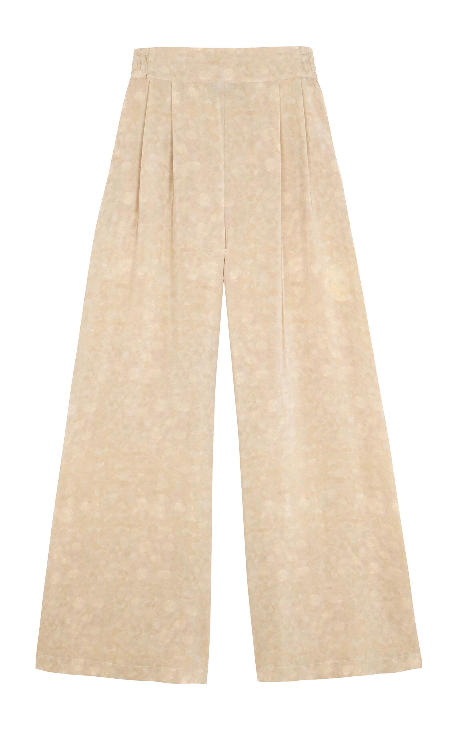 Cortana Ada Silk Mid-Rise Wide-Leg Pants - Moda Operandi by CORTANA