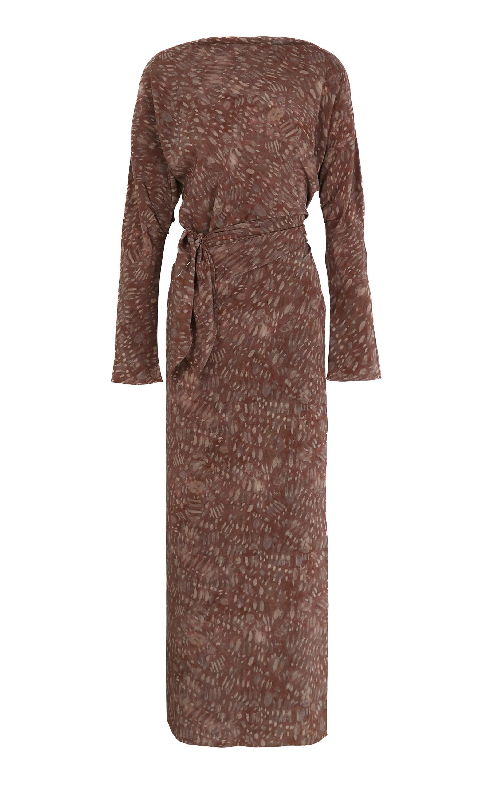 Cortana Astrid Printed Silk Maxi Dress - Moda Operandi by CORTANA