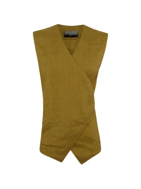 Elena wrap-style vest by CORTANA