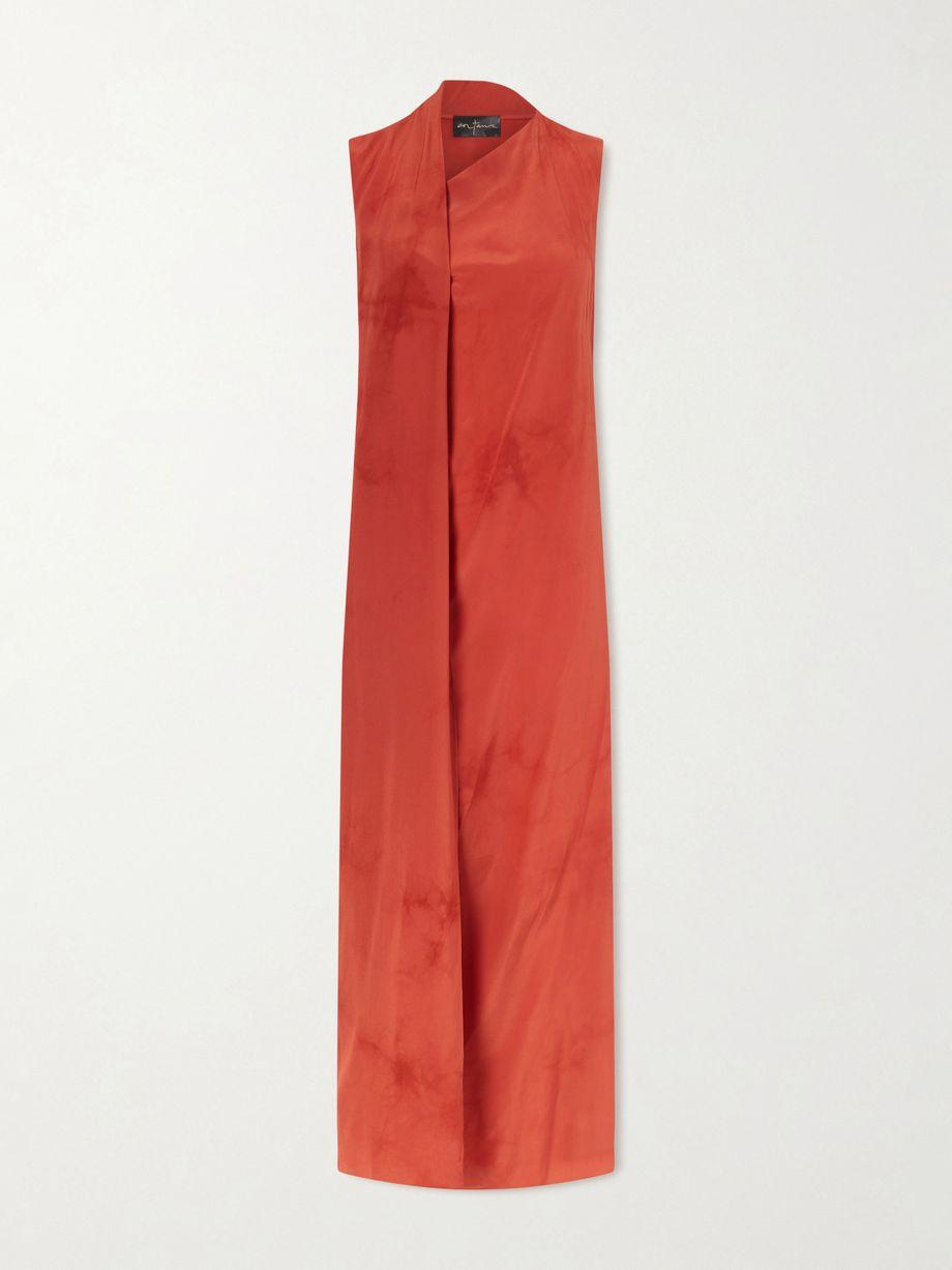Estela one-shoulder silk-chiffon maxi dress by CORTANA