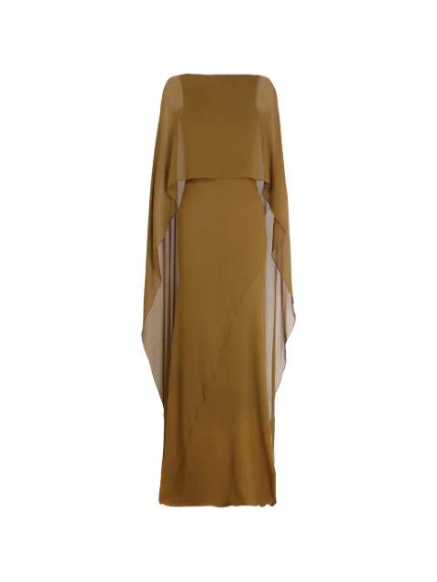 Galea cape-overlay dress by CORTANA