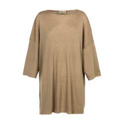 Gin oversized virgin wool t-shirt by CORTANA