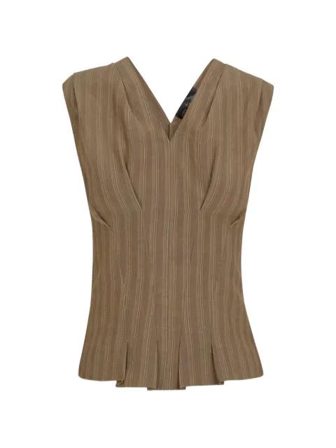 Ida pinstripe-pattern blouse by CORTANA