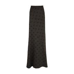 Lala polka dot jacquard long skirt by CORTANA