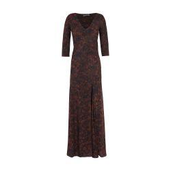 Mathilda mata print silk dress by CORTANA