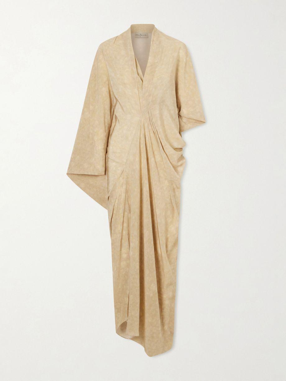 Mayu printed silk maxi dress by CORTANA