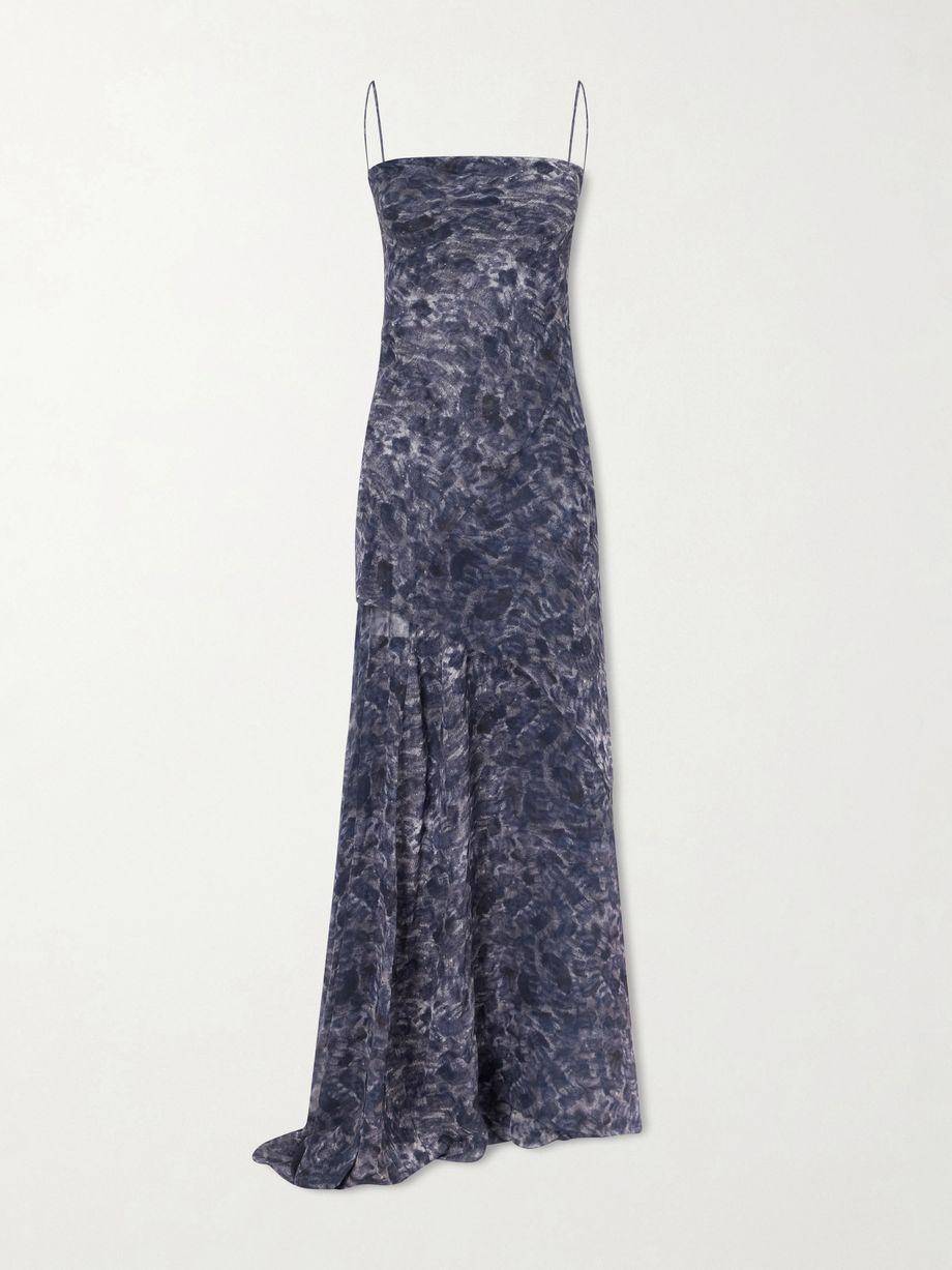 Meena silk-satin maxi dress by CORTANA