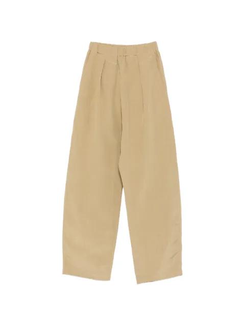 Mel pleated elasticated-waist pants by CORTANA