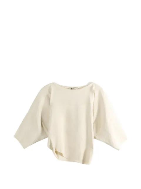 asymmetric cropped top by CORTANA
