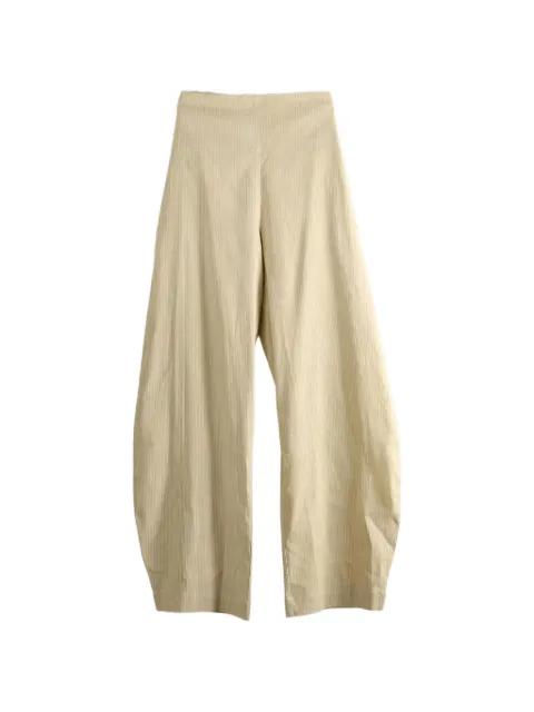 striped pleated trousers by CORTANA